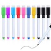 Autoau Whiteboard Markers, Pack of 10, Foil Pen, Wipe Clean