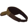 Wholesale Straw Trucker Visor (Brown/Brown) - 21860