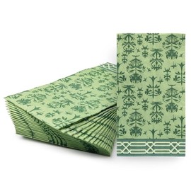 Karma, 20-Count 3-Ply Dinner Size Paper Napkins, Decorative Guest Paper Napkins for Party Picnic, Dinner, Baby Shower, Bridal Shower, Thistle