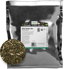 Frontier Co-op Organic Chai Green Tea, 1-Pound Bulk, Robust Combination of Green Tea & Spices, Great as Hot Tea, Fairtrade