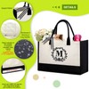 BeeGreen Canvas Tote Bag w Makeup Bag M