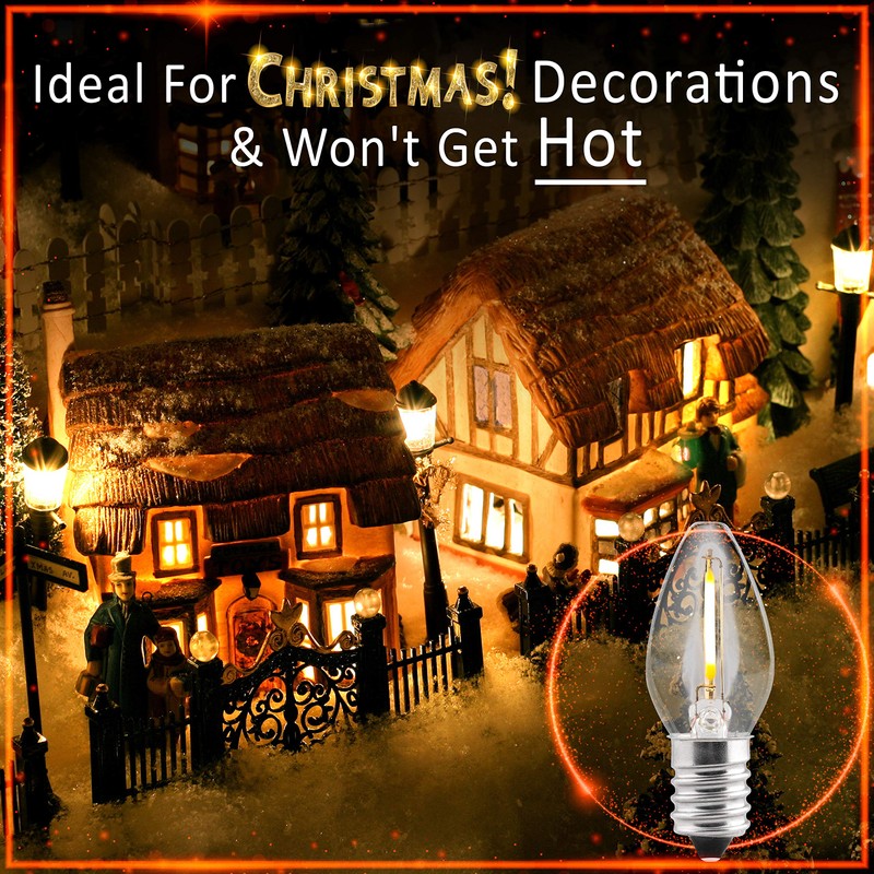 SouLight LED Night Light Bulbs – E12 Bulb – C7