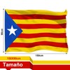 Large Catalan Flag 5ft x 3ft Free Standing Catalan Flag