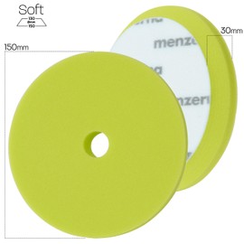 Menzerna 150 mm Polishing Sponge Red Yellow Green Blue Polishing Foam Pad Variant Selectable (150 mm Green Soft Cut Foam Pad)