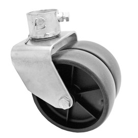 Cap 2000lbs 6" Dual Trailer Jack Wheel Caster fits Any Jack