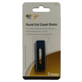 FlorCraft® 3/4"" x 2-1/4"" Carpet Knife Blades - 5 Pack, Heavy Duty Carpet Cutting Blades, Silver, 709-2023