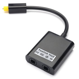 chenyang AV Adapter Optical Cable Splitter 1 in 2 Out Toslink Digital Optical Audio Splitter Fiber Optical Splitter