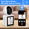 Two-Way Video/Audio Indoor Camera, Pet Dog Cameras with App, 2K