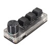 USB Mini 3 Key Keypad with Knob DIY Programmable Type