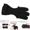 Bow Arrow Finger Guard Competition Archery 3 Fingers Glove Adjustable