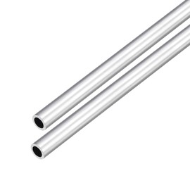 DMiotech 2Pack (8mm OD x 5mm ID) 6063 Aluminum Round Tube 300mm Length Industry Metal Tubing for Machinery Frame Construction DIY Projects