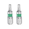 sourcing map 2pcs Star Screwdriver Bit TS20 1/4" Hex Shank