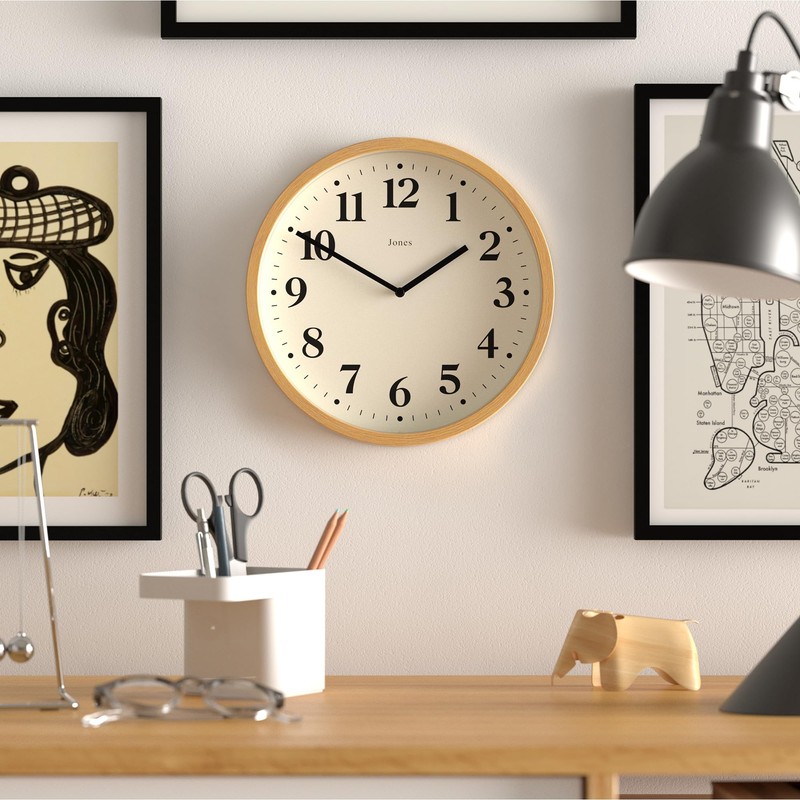 Jones Clocks® Lodge Wall Clock - Modern Wall Clock -