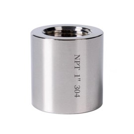 Closmos Stainless Steel Coupling High Pressure Heavy Duty 1/2" NPT Female x 1/2" NPT Female Coupler Forged Pipe Fitting, Class 3000 (Pack of 5)