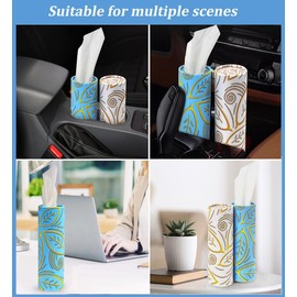 Car Tissue Refill Kit, Travel Tissues, Tissue Refill for Car Visor Tissue Holder, Car Tissues Cylinder, Round Tissue Boxes with 9 Packs Tissues, Car Napkins Tissues Cylinder