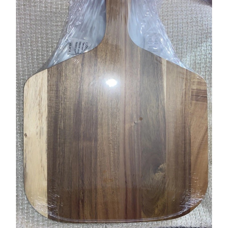 Pampered Chef ACACIA Wooden PIZZA PEEL Paddle- Bevel Edge