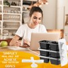 Teenyyou 20 Sets Reusable Snack Containers with Lids & Spoons