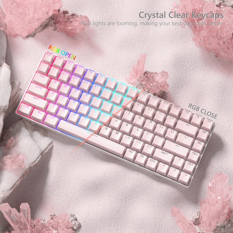 Womier Keycaps - Jelly Keycaps 60 75 100 Percent, Crystal