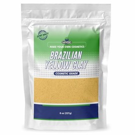 MYOC Brazilian Yellow Clay | Cosmetic Grade Natural Clay for Face Masks, Soaps, Body Wraps & DIY Skincare – 227g / 8 Oz