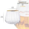 Lysenn Stemless Wine Glasses Set of 4 - Premium Hand