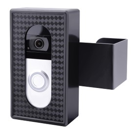 HTCELLE - Soporte de timbre de video antirrobo, sin anillo de taladro, soporte para timbre de apartamentos y hoteles, compatible con Ring Wireless Video Doorbell 4/3/3 Plus/2/1/Pro/2021/(versión 2020)
