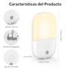 2 Lámparas de Noche con Sensor de Luz, Detecta Automáticamente
