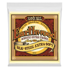 Juego de cuerdas acústicas Ernie Ball Earthwood, de seda y acero, .010 - .050