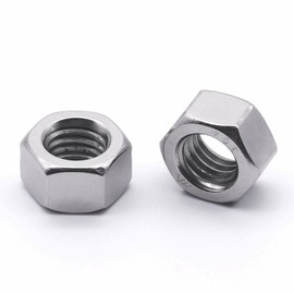 sashow 304 Stainless Steel Finished Hex Nut 5/16"-18 Hexagon Nut Full Thread 50PCS