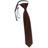 TigerTie Children's Tie in Plain - Tie Pre-Tied with Elastic