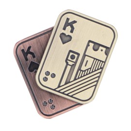 Fidget Slider Toys,Metal Poker Fidget Slider EDC Adult Fidget Toys,Sensory Toys,Anxiety Stress Relief Toys,Office Desk Toys,Gift for Boyfriend Father