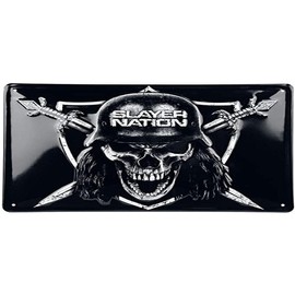 Slayer TSSL1 Metal Sign, Metal, Black, 30 x 20 x 1 cm