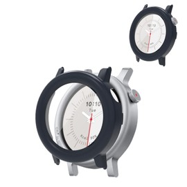 Case Cover for CMF Watch 3 Pro,Hard PC Protective Case with 9H Tempered Glass Screen Protector, Shockproof Scratch-Resistant Shell for CMF Watch 3 Pro Smart Watch,Blue