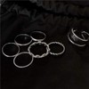 Chmier Gothic Knuckle Ring Set 7 Pcs Half Open Finger