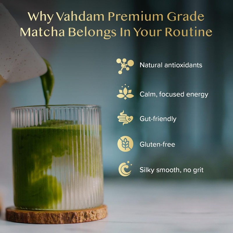 VAHDAM Premium Matcha Green Tea Powder 50g | Shizuoka, Japan