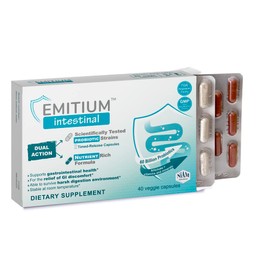 EMITIUM Probiotics & Prebiotics | IBS Relief, Diarrhea, Gas, Colon Health, Digestive Support | Artichoke & Vitamins | Irritable Bowel Intestinal
