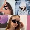YAMEIZE Rectangular Sunglasses for Men and Women Pack of 2