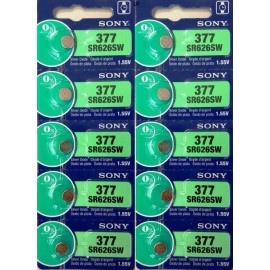 Sony MURATA / SONY 377 SR626SW (5 piece) SR626 V377 Watch Battery USA seller
