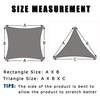 SUNNY GUARD 8' x 12' Sand Rectangle Sun Shade Sail