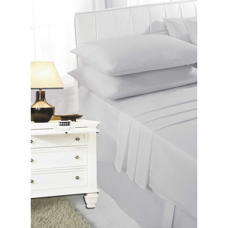 AIMANE® Non Iron Percale 4FT Small Double Fitted Sheet Poly