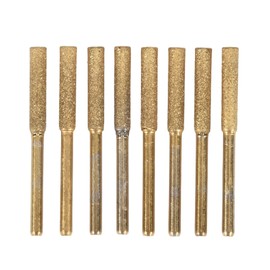 Nagoyuki Pack of 8 Diamond Chainsaw Sharpening File with High Hardness, Diamond Chainsaw File (5/32, 4.0 mm)