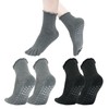 Non-Slip Toe Yoga Socks for Women - 2 Pairs Grippy