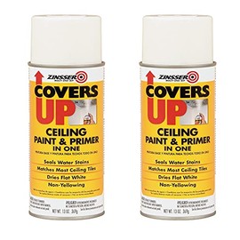 03688 Covers Up Stain Sealing Ceiling Paint, White (2 Count - 13 oz, White)