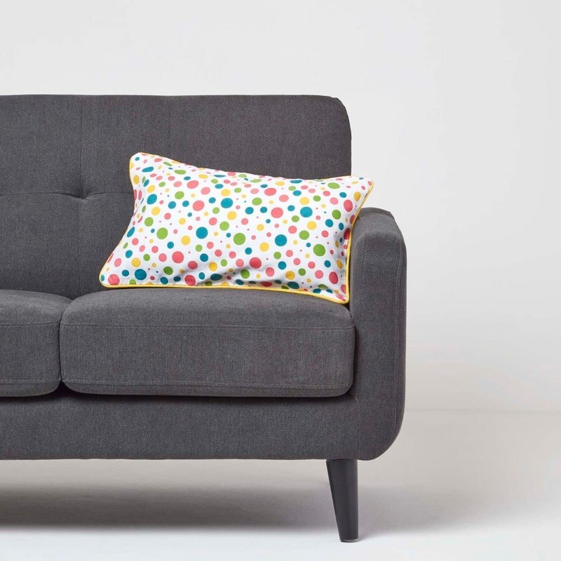 Homescapes Colourful Polka Dot Cushion Cover 30 x 50 cm