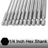 Evponk 11 Pcs Torx Security Screwdriver Bit Set 1/4" Hex