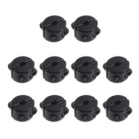 Antrader M3 Stainless Steel Wire Rope Cable Clip Clamp,10Pcs Wire Rope Clamp,Black
