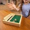 Toyrific | Shut the Box Dice Game, Wooden Board STEM