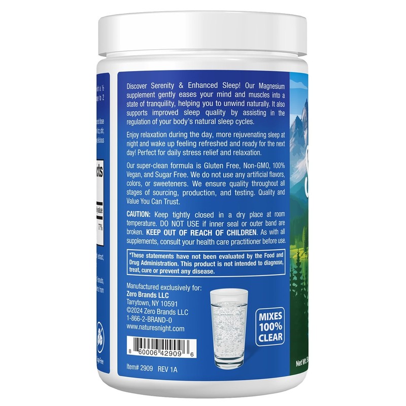 Nature’s Perfect Night | Serenity Magnesium Drink Mix Powder |