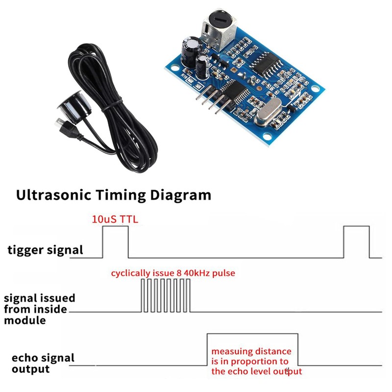 JSN-SR04T Ultrasonic Sensor Waterproof Module JSN-SR04T Ultrasonic Distance Measuring Module