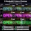 Thirdpolite Pink/Green LED Open Sign for Business 30x10 inch, Ultra