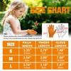 HANDLANDY 2 Pairs Kids Genuine Leather Work Gloves for ages